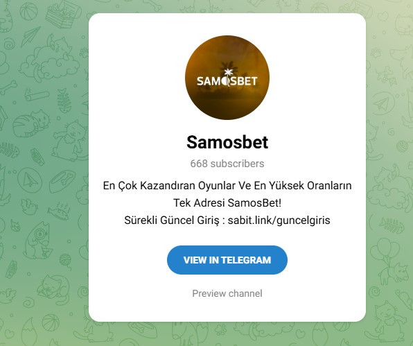 Samosbet Telegram